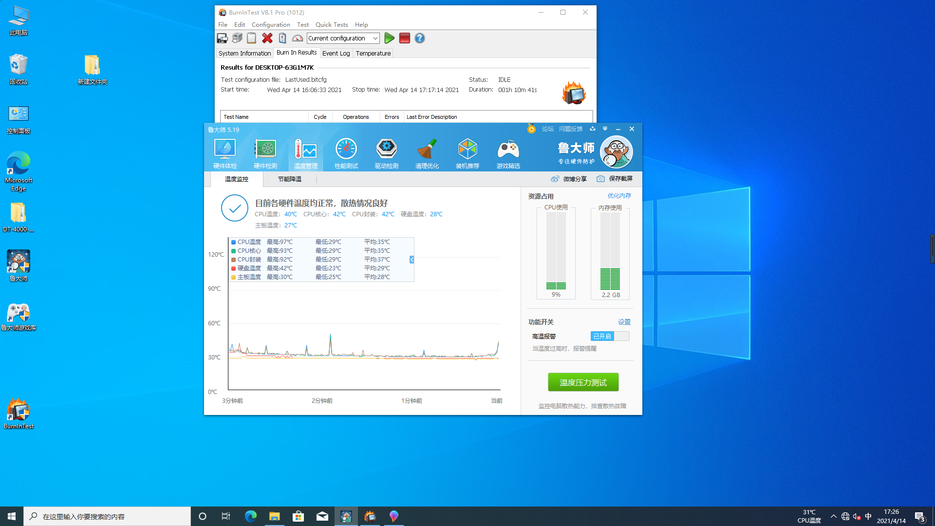 4U一体工控机温度数据.png 4U一体工控机温度数据.png