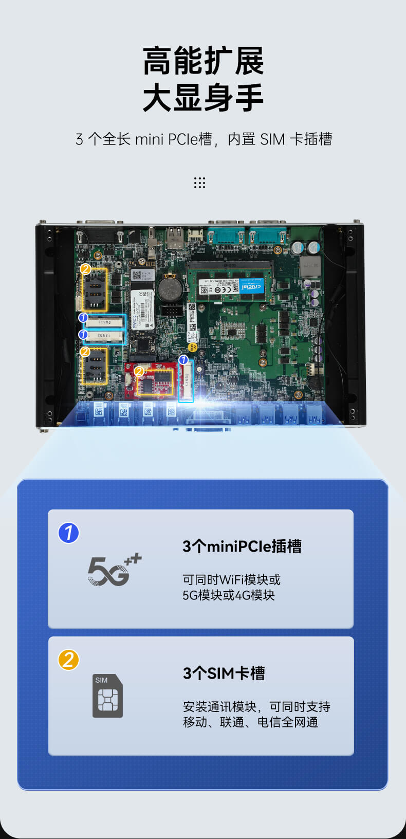 星亿无风扇嵌入式工控机,环境监测工业电脑,DT-3004-H310