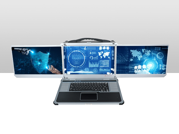 星亿三屏便携机,17.3英寸加固笔记本