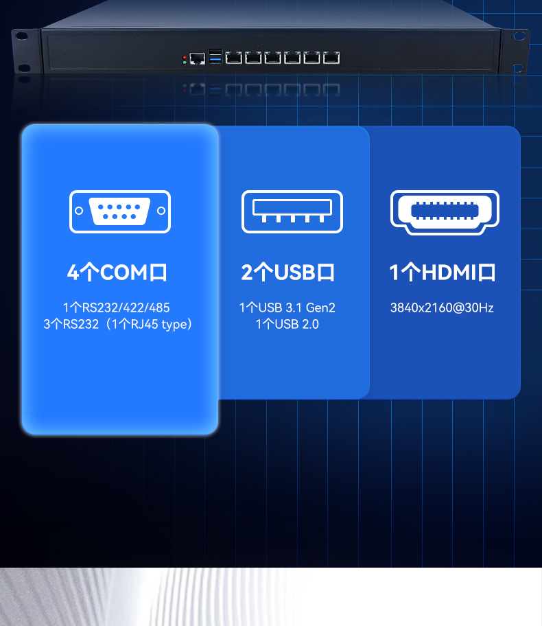 星亿1U多网口工控机,网络安全主机工业电脑,DT-12160-J6412.jpg 星亿1U多网口工控机,网络安全主机工业电脑,DT-12160-J6412.jpg