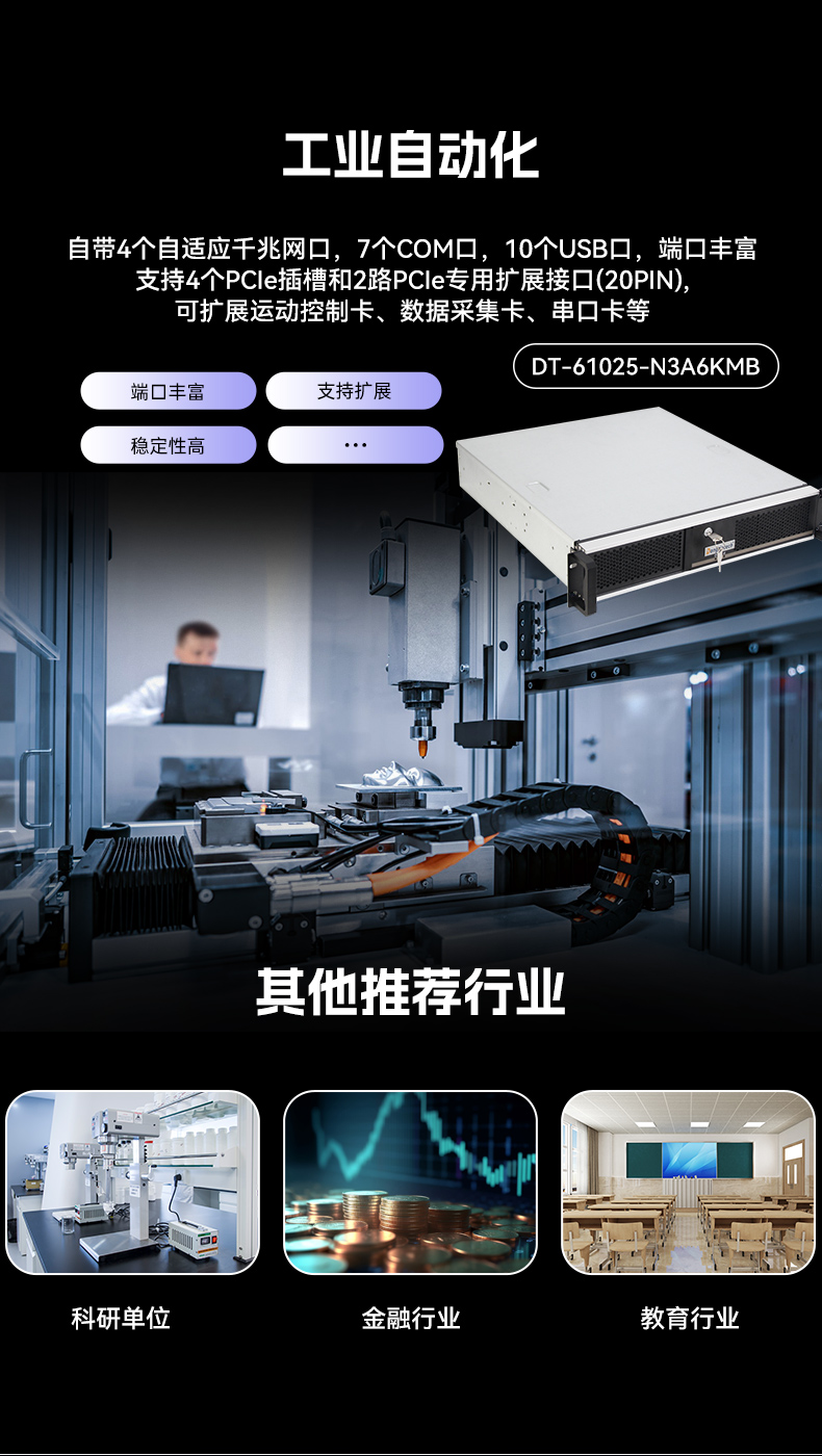 星亿国产龙芯工控机,3A6000四核八线程工业主机,DT-61025-N3A6KMB.jpg