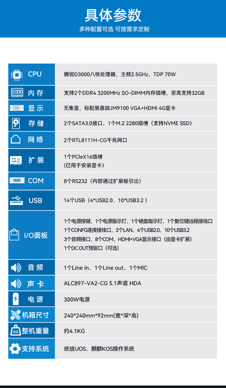 国产腾锐D3000桌面式工控机,工业自动化工控主机方案,DTB-2105S-UD3KMC.jpg 国产腾锐D3000桌面式工控机,工业自动化工控主机方案,DTB-2105S-UD3KMC.jpg