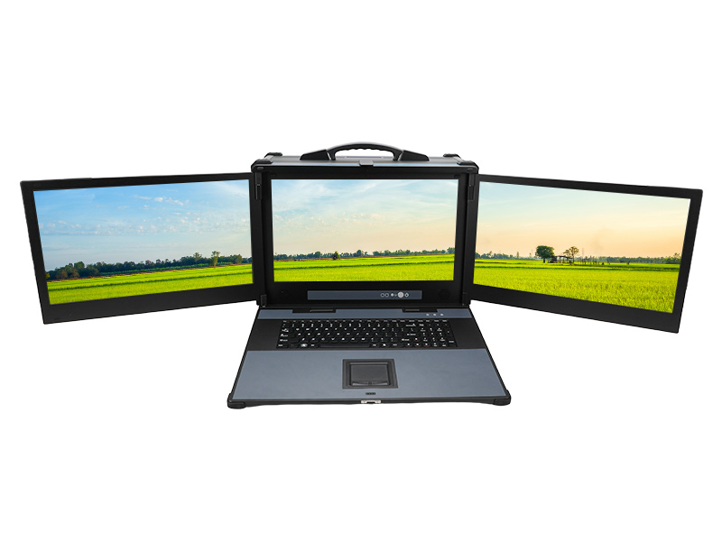 17.3英寸三屏加固便携机,便携式一体机电脑推荐,DTG-S1437ZD-BH470MA