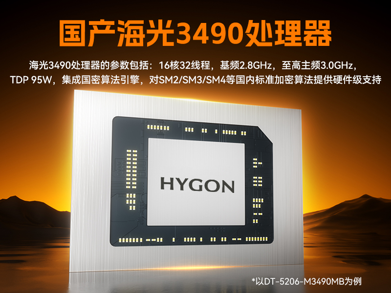 星亿国产壁挂工控机,海光3490主机电脑,DT-5206-M3490MB